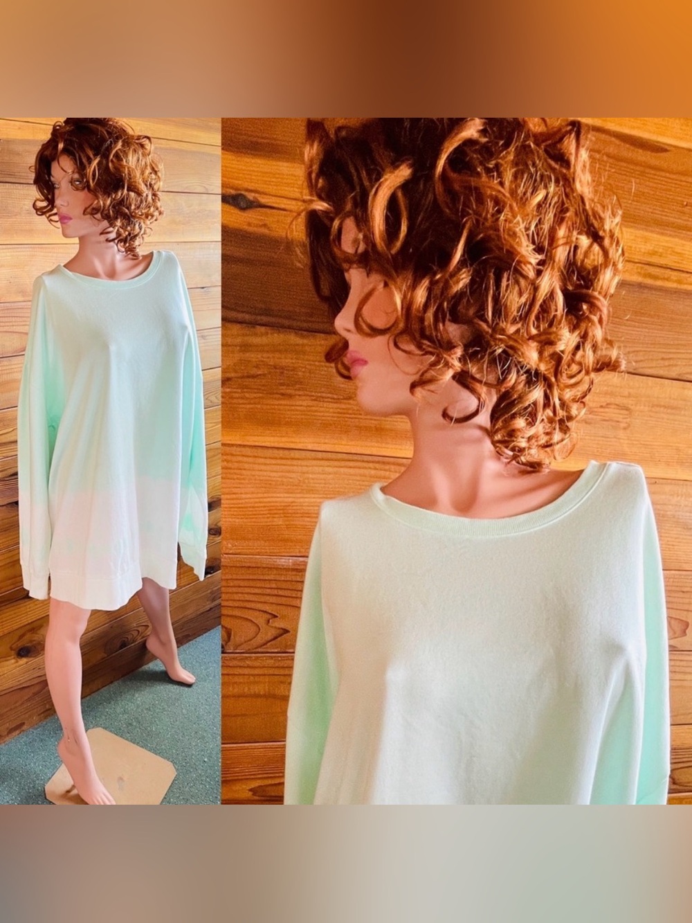 ORIGINAL USE NWT Slouchy Dip Dyed SWEATSHIRT XXL